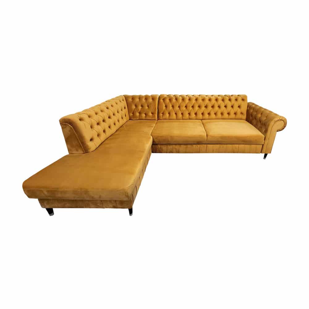 1 (2) Minkštas kampas chesterfield KM- PI2. Ilgis: 290 cm Plotis: 180 cm Išmatavimų, spalvų, kampo pusės pasirinkimas - Image 1