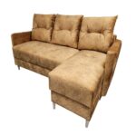 Minkštas kampas KM 154 Ilgis: 225 cm. Plotis: 140 cm. Išmatavimų, kampo pusės pasirinkimas - Image 6