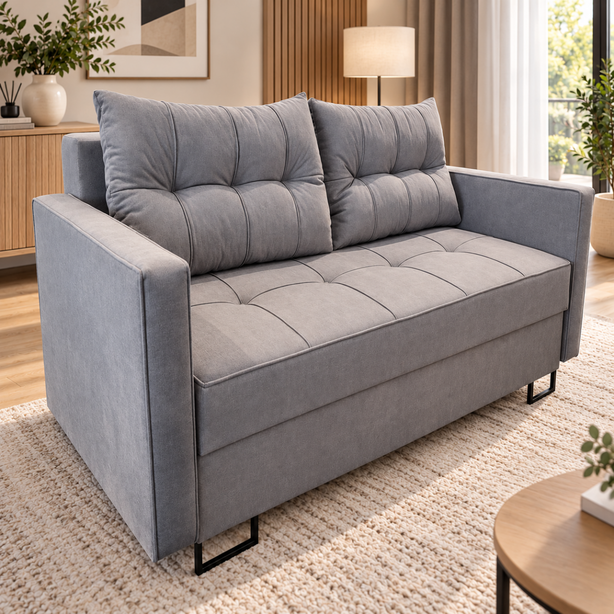 Sofa-lova M188 Ilgis 225 cm. Plotis 110 cm. Išmatavimų ir spalvų pasirinkimas - Image 2
