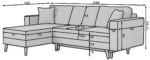 AsgL_01_main - Ilgis:248cm, Plotis:162cm, Aukštis:93cm - Image 8