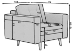 AsgF_02_main - Ilgis:105cm, Plotis:92cm, Aukštis:88cm - Image 3