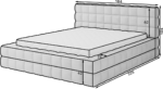 BE-DIZ-MET-01ROY_1.4_main - Ilgis:184cm, Plotis:244cm, Aukštis:104cm - Image 9