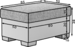PRr4_01_main - Ilgis:85cm, Plotis:cm, Aukštis:38cm - Image 2