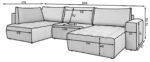 CO-BON-LT-03NU_main - Ilgis:350cm, Plotis:175cm, Aukštis:92cm - Image 3