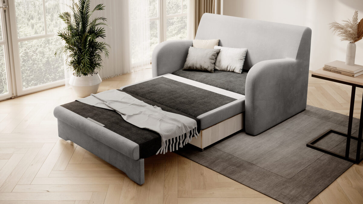 Fotelis su miegama dalimi ELT 1 Gylis 103 cm Plotis 130 cm Aukštis:85cm SPALVŲ PASIRINKIMAS - Image 3