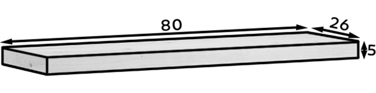 WS-GAR-OA-POL80_main - Ilgis:80cm, Plotis:26cm, Aukštis:5cm - Image 8