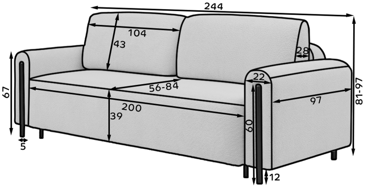 SO-ARC-BL-01JAF_main - Ilgis:244cm, Plotis:97cm, Aukštis:97cm - Image 10