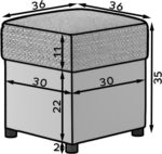 PRr1_01_main - Ilgis:36cm, Plotis:cm, Aukštis:35cm - Image 2