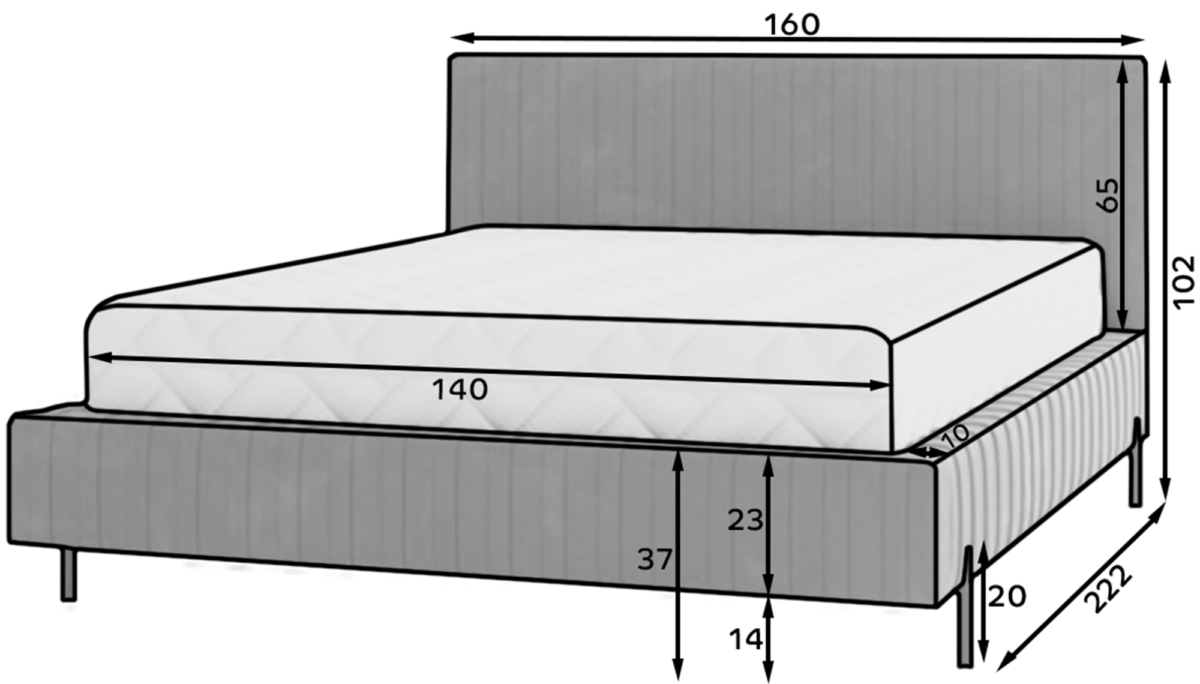 BE-PLI-MET-05NU_1.4_main - Ilgis:160cm, Plotis:212cm, Aukštis:102cm - Image 6