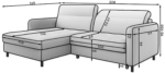 CO-GOM-LT-01ROY_main - Ilgis:228cm, Plotis:165cm, Aukštis:100cm - Image 10