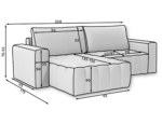 Bon_01_main - Ilgis:250cm, Plotis:175cm, Aukštis:92cm - Image 11