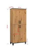 WA-POL-17-ART-W017 -  Plotis:80cm, Aukštis:193cm - Image 2
