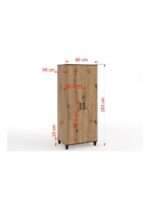 WA-POL-12-ART-W012 -  Plotis:80cm, Aukštis:193cm - Image 3