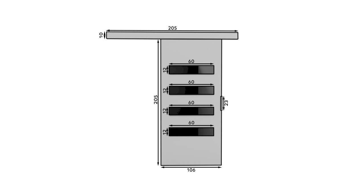 SD-FOR-G-106 -  Plotis:106cm, Aukštis:205cm - Image 3