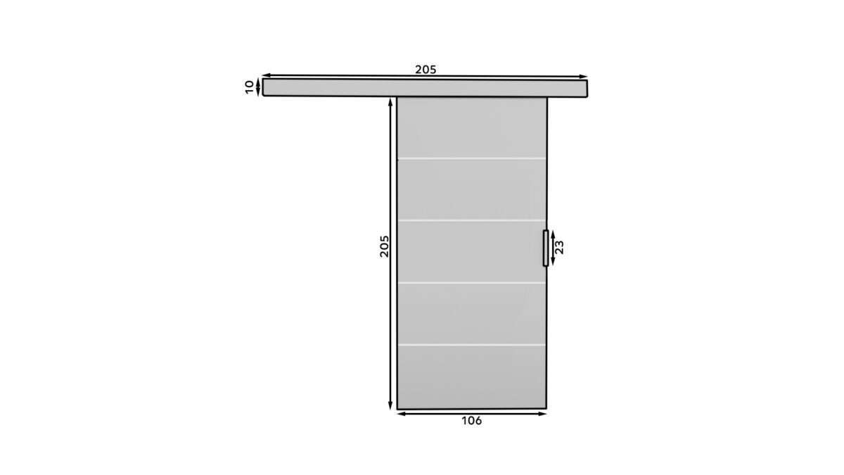 ADRK-SD-BIE-G-106 -  Plotis:106cm, Aukštis:205cm - Image 3