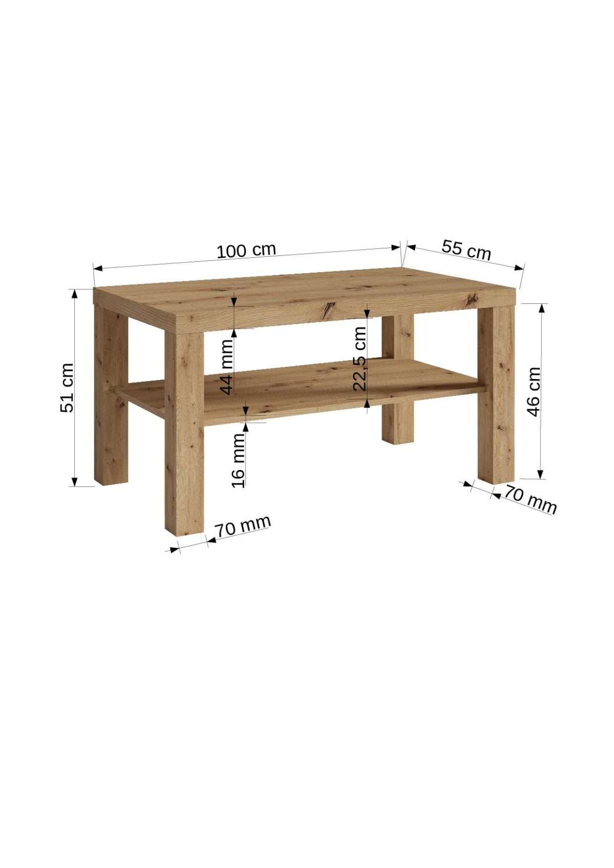 ADRK-CT-GOM-ART-BM -  Plotis:100cm, Aukštis:51cm - Image 4