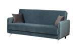 Sofa-lova MB 17 Ilgis 210 cm. Plotis 100 cm. Miegamosios dalies ilgis 190 cm Plotis 120 cm. spalvų pasirinkimas - Image 3