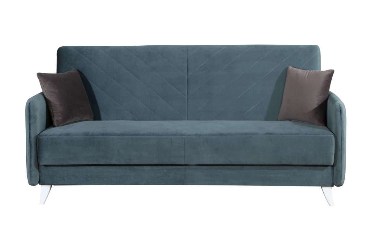 Sofa-lova MB 17 Ilgis 210 cm. Plotis 100 cm. Miegamosios dalies ilgis 190 cm Plotis 120 cm. spalvų pasirinkimas - Image 2