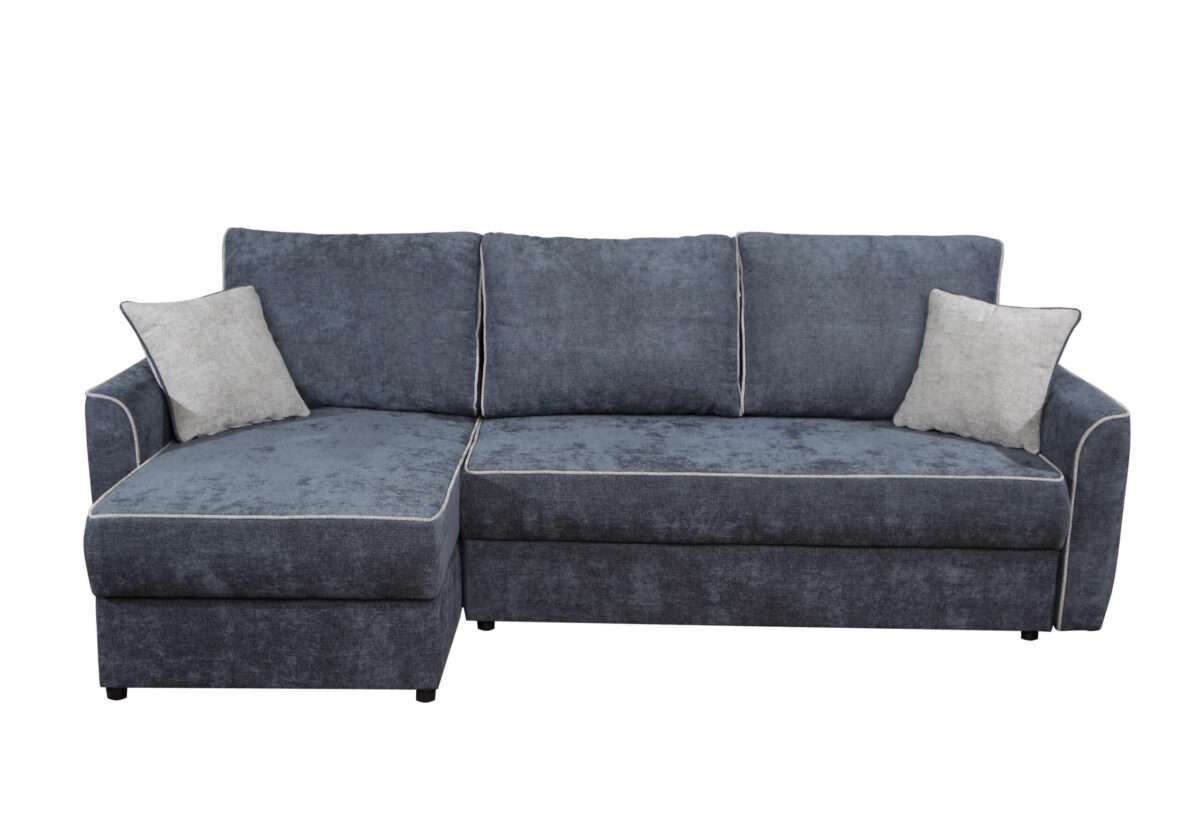 Minkštas kampas MB 7. Ilgis: 240 cm Plotis: 145 cm. Spalvų, kampo pusės pasirinkimas - Image 3
