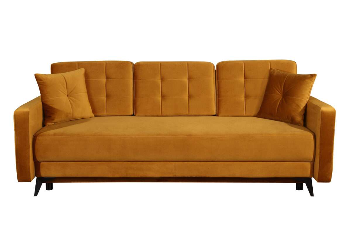 Sofa-lova M 196 Ilgis 225 cm. Plotis 104 cm. Miegamosios dalies ilgis 195 cm Plotis 140 cm. spalvų pasirinkimas - Image 2