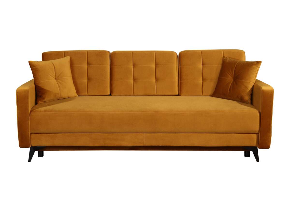Sofa-lova M 196 Ilgis 225 cm. Plotis 104 cm. Miegamosios dalies ilgis 195 cm Plotis 140 cm. spalvų pasirinkimas - Image 3
