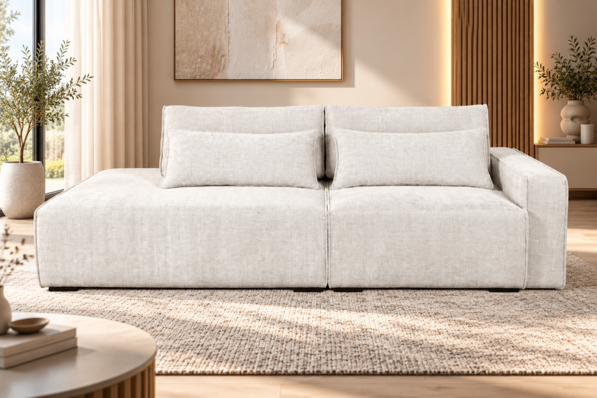 Sofa-lova - kampas MB 3.  Ilgis 270 cm. Plotis 120 cm.  Spalvų pasirinkimas. - Image 3