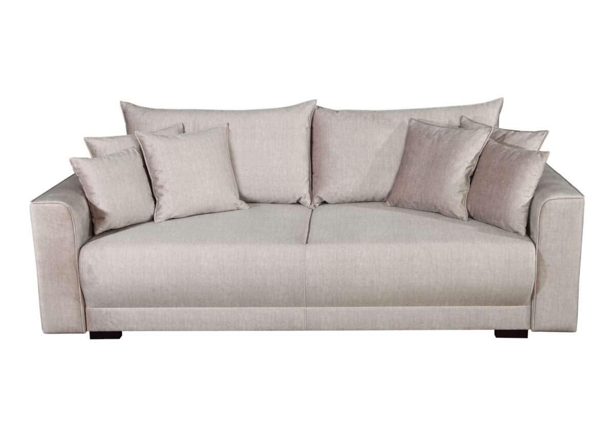Sofa-lova MB 14 Ilgis 245 cm. Plotis 120 cm. Miegamosios dalies ilgis 200 cm Plotis 165 cm. spalvų pasirinkimas - Image 4