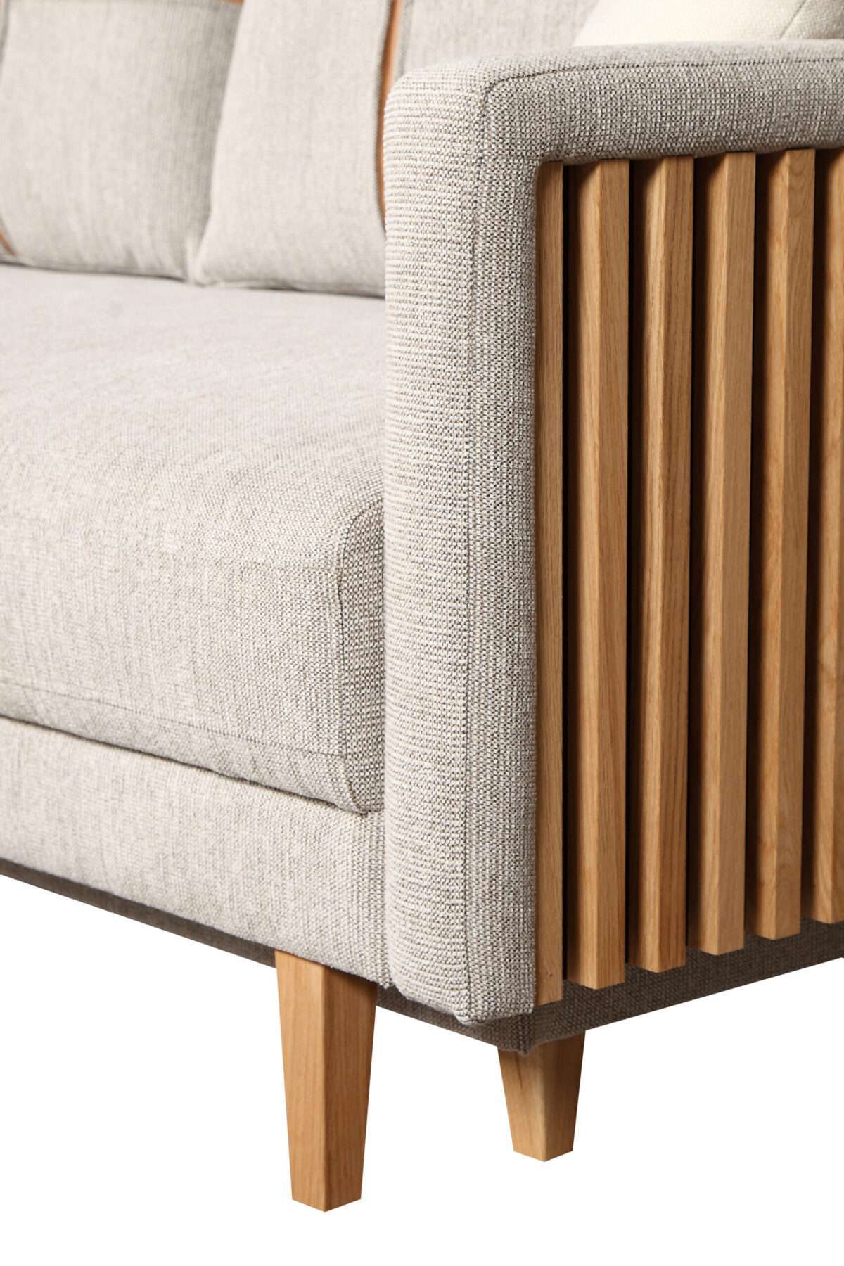 Sofa-lova MB 29 Ilgis 215 cm. Plotis 100 cm. Miegamosios dalies ilgis 190 cm Plotis 145 cm. spalvų pasirinkimas - Image 5