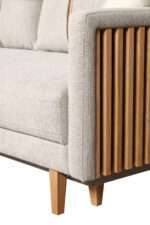 Sofa-lova MB 29 Ilgis 215 cm. Plotis 100 cm. Miegamosios dalies ilgis 190 cm Plotis 145 cm. spalvų pasirinkimas - Image 5
