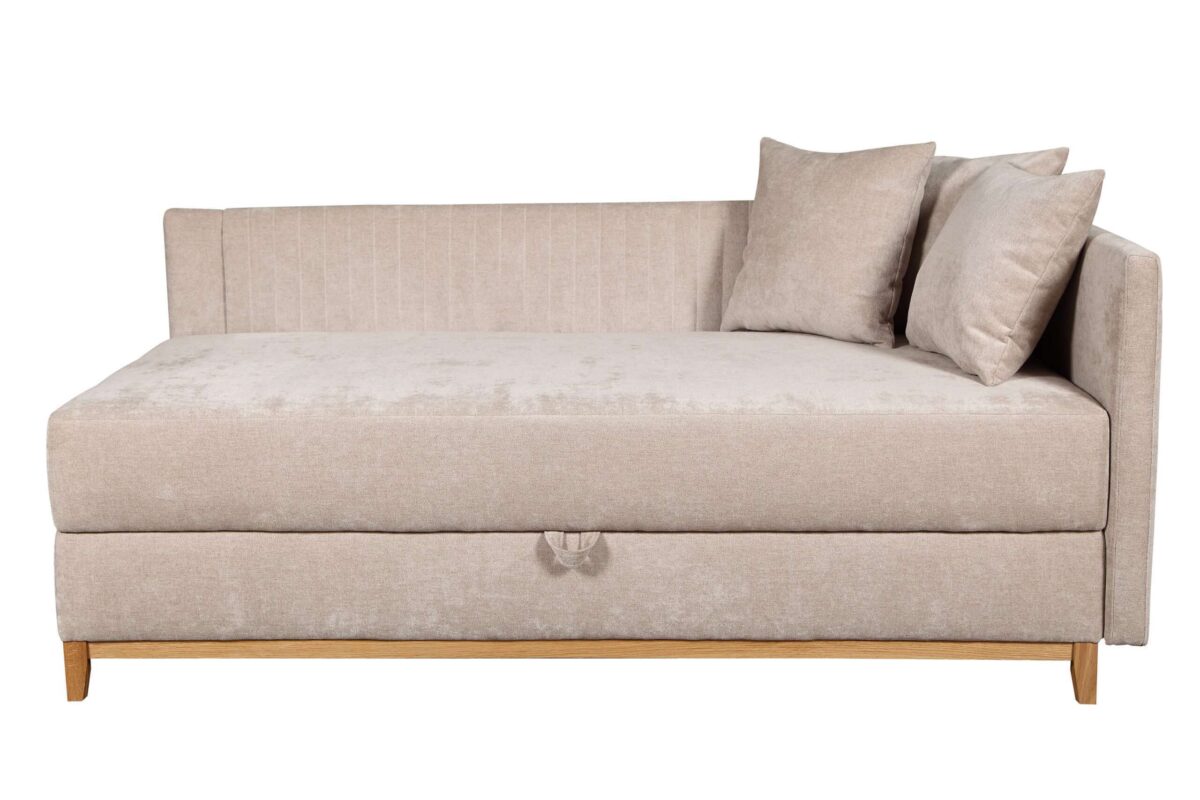 Sofa-lova MB 4. Tachta. Ilgis 210 cm. Plotis 110 cm. Aukštis: 90 cm Miegamosios dalies ilgis 200 cm Plotis 100 cm. spalvų pasirinkimas - Image 6