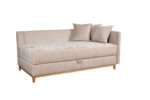 Sofa-lova MB 4. Tachta. Ilgis 210 cm. Plotis 110 cm. Aukštis: 90 cm Miegamosios dalies ilgis 200 cm Plotis 100 cm. spalvų pasirinkimas - Image 2