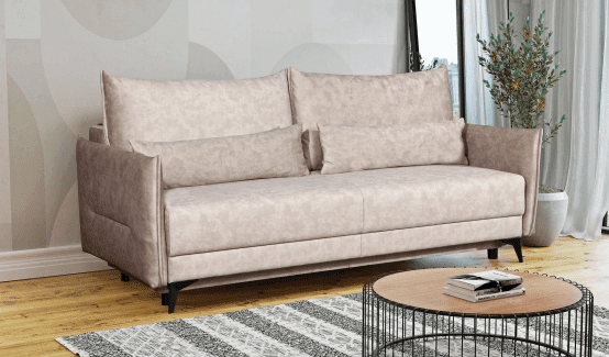 benson Sofa-lova MB 19 Ilgis 210 cm. Plotis 105 cm. Miegamosios dalies ilgis 190 cm Plotis 145 cm. spalvų pasirinkimas - Image 1