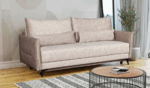 Sofa-lova MB 19 Ilgis 210 cm. Plotis 105 cm. Miegamosios dalies ilgis 190 cm Plotis 145 cm. spalvų pasirinkimas - Image 4