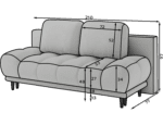 SO-GUA-100XIL_main - Ilgis:210cm, Plotis:91cm, Aukštis:97cm - Image 11