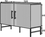SF-RAF-B-KOM120_main - Ilgis:120cm, Plotis:42cm, Aukštis:80cm - Image 10