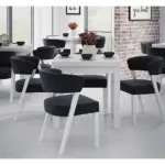 Valgomojo komplektas MOS K850-S851 - su 4 kėdėmis.  Stalo ilgis: 90 cm Plotis: 90 cm arba 100 cm Plotis: 100 cm