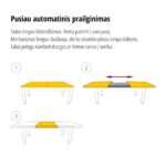 Valgomojo komplektas MOS K881-S882 - su 6 kėdėmis.  Stalo ilgis: 160 cm Plotis: 80 cm Prailginimas: +40 cm arba 140 cm Plotis: 80 cm Prailginimas: +40 cm - Image 3