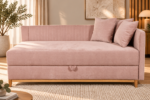 Sofa-lova MB 4. Tachta. Ilgis 210 cm. Plotis 110 cm. Aukštis: 90 cm Miegamosios dalies ilgis 200 cm Plotis 100 cm. spalvų pasirinkimas