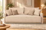 Sofa-lova MB 1.  Ilgis 220 cm. Plotis 120 cm.  Miegamosios dalies ilgis 200 cm Plotis 165 cm. spalvų pasirinkimas - Image 2