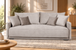Sofa-lova MB 1.  Ilgis 220 cm. Plotis 120 cm.  Miegamosios dalies ilgis 200 cm Plotis 165 cm. spalvų pasirinkimas - Image 4